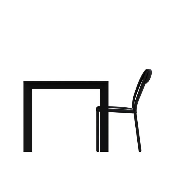 Tavolini Isolati Sfondo Bianco Illustrazione Rendering — Foto Stock