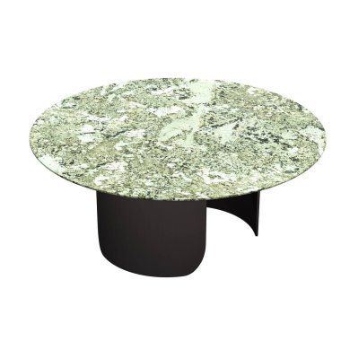 beyaz arka planda izole kahve masaları, 3D illüstrasyon, cg canlandırma