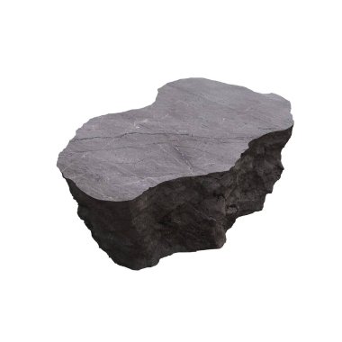 beyaz arka planda izole kahve masaları, 3D illüstrasyon, cg canlandırma