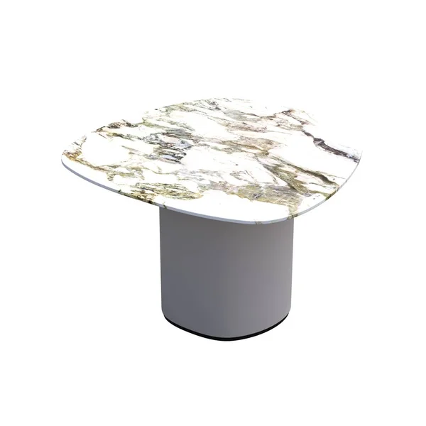 白を基調としたコーヒーテーブル 3Dイラスト Cgレンダリング — ストック写真