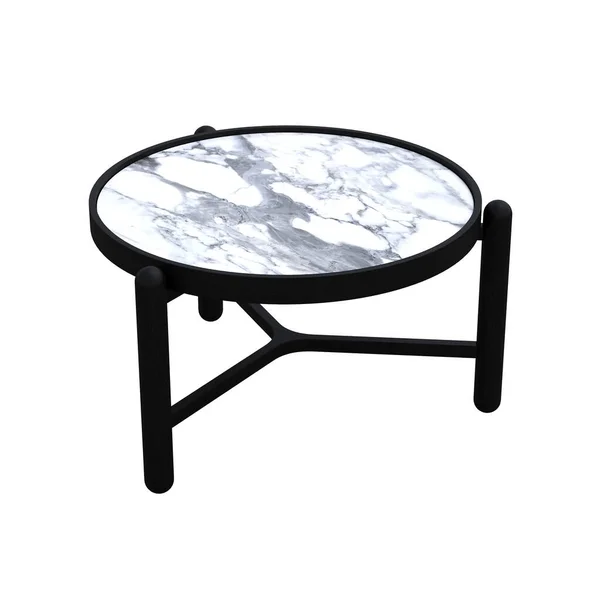 Coffee Tables Isolated White Background Illustration Render — Stock Photo, Image