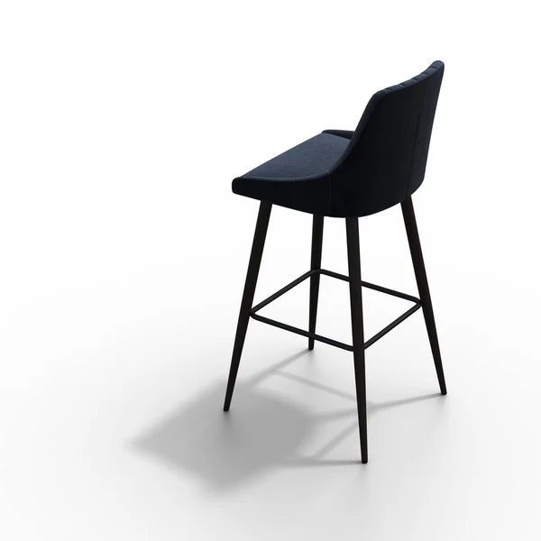 Krzesło Izolowane Białym Tle Meble Wewnętrzne Ilustracja Renderowanie — Zdjęcie stockowe