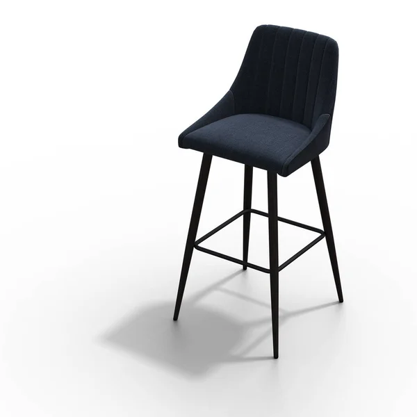 Stuhl Isoliert Auf Weißem Hintergrund Inneneinrichtung Illustration Render — Stockfoto