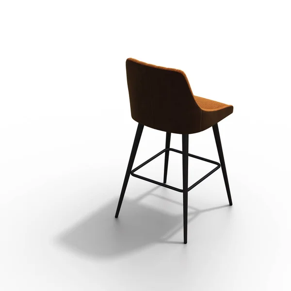 独立于白色背景的椅子 室内家具 3D插图 Cg渲染 — 图库照片