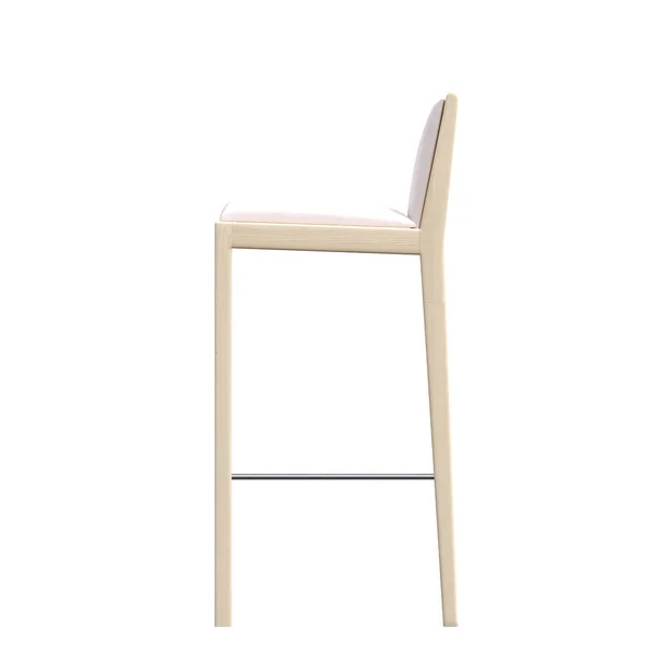 Stuhl Isoliert Auf Weißem Hintergrund Inneneinrichtung Illustration Render — Stockfoto