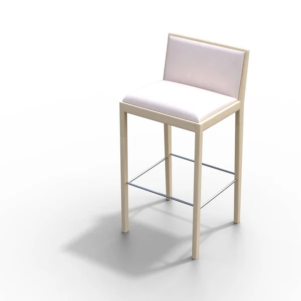 Chair Isolated White Background Interior Furniture Illustration Render — Stock Photo, Image