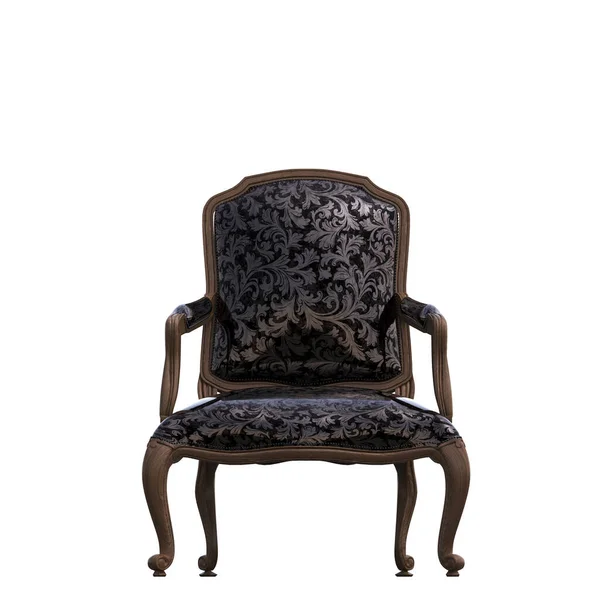 独立于白色背景的椅子 室内家具 3D插图 Cg渲染 — 图库照片