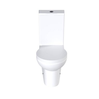 lavatory pan isolated on white background, toilet, 3D illustration