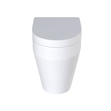 lavatory pan isolated on white background, toilet, 3D illustration