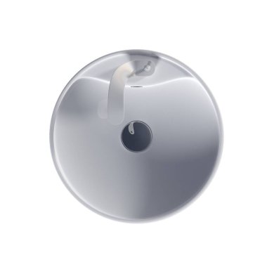 Washbasin isolated on white background, sink, 3D illustration