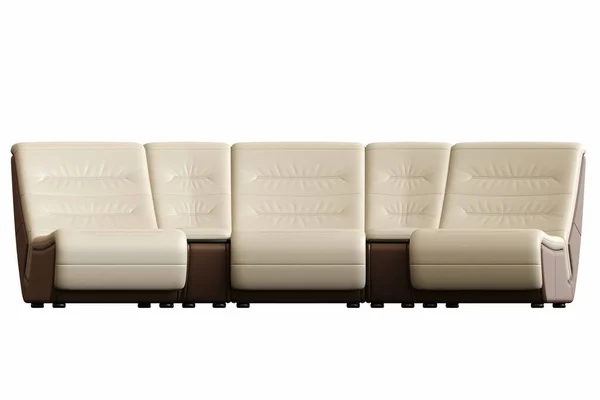 Sofa Isolated White Background Interior Furniture Illustration — Stok Foto