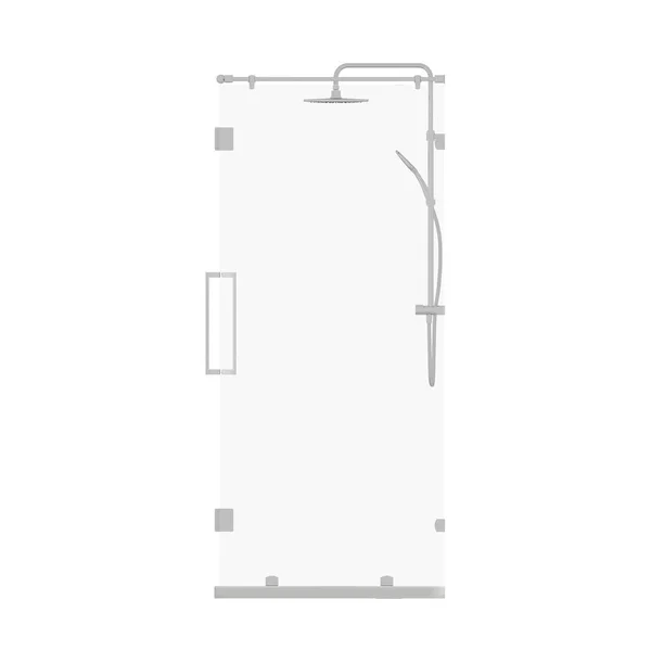 Kabina Prysznicowa Izolowana Białym Tle Ilustracja Renderowanie — Zdjęcie stockowe