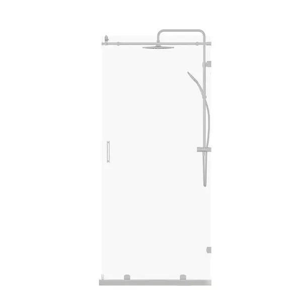 白い背景 3Dイラスト Cgレンダリングで隔離されたシャワーキャビン — ストック写真
