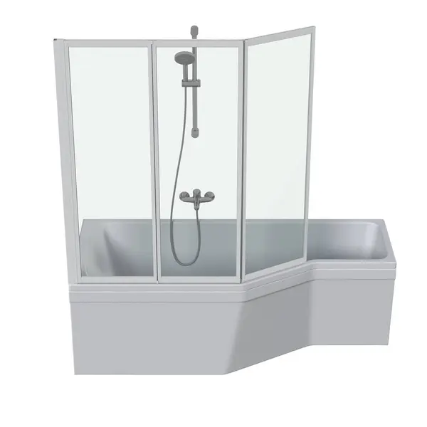 Bathtub Isolated White Background Illustration Render Royalty Free Stock Images