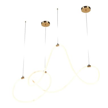 Tavandaki avize beyaz arka planda izole edilmiş, asılı lamba, kolye ışığı, 3 boyutlu illüstrasyon