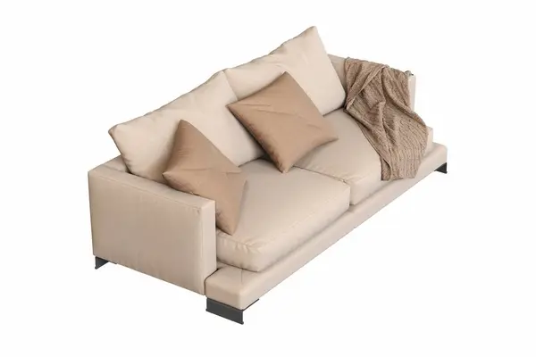 Comfortable Sofa Isolated White Background Interior Furniture Illustration Royalty Free Stock Photos