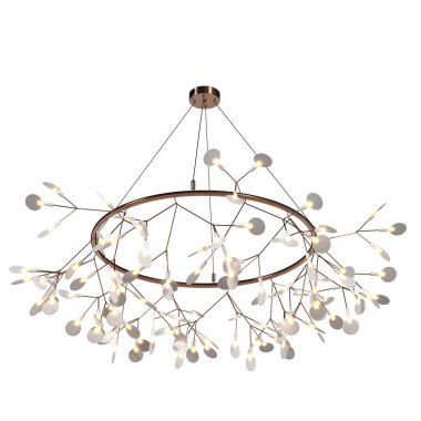 Beyaz arkaplanda izole edilmiş avize 3D illüstrasyon