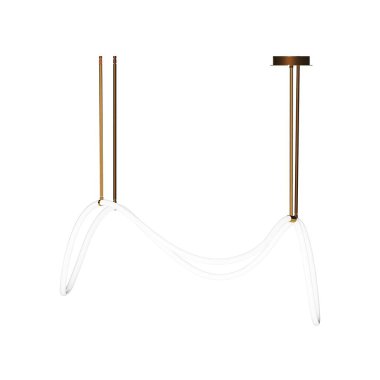 Beyaz arkaplanda izole edilmiş avize 3D illüstrasyon