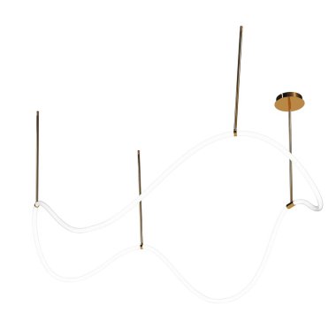 Beyaz arkaplanda izole edilmiş avize 3D illüstrasyon