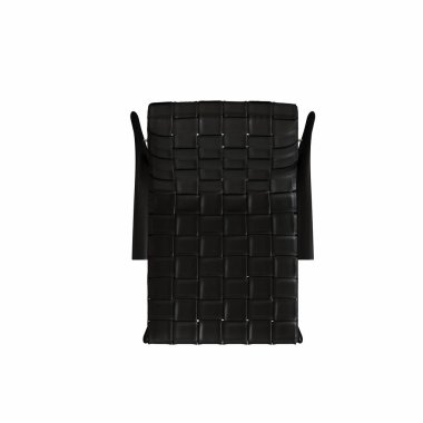 Beyaz arka planda izole edilmiş koltuk, iç mobilyalar, 3 boyutlu illüstrasyon        