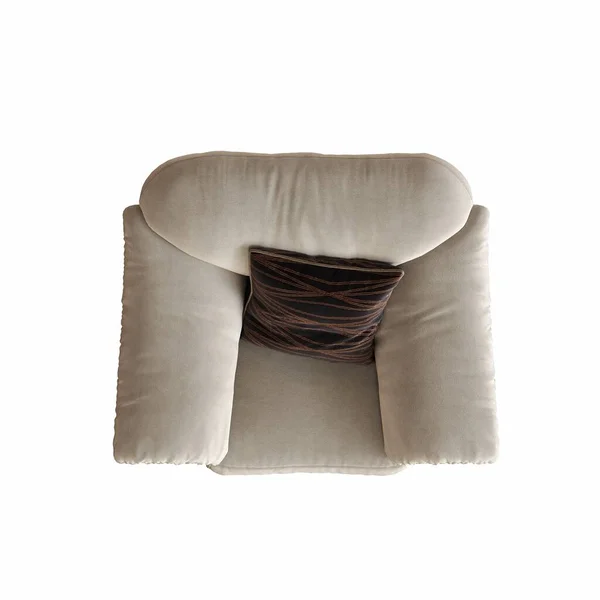 Kursi Diisolasi Pada Latar Belakang Putih Interior Furniture Ilustrasi — Stok Foto