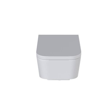 Beyaz arka plana karşı klozeti kapat