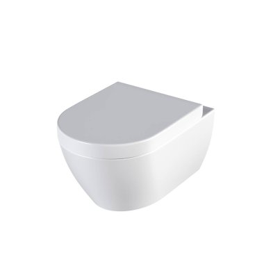 Beyaz arka planda klozet