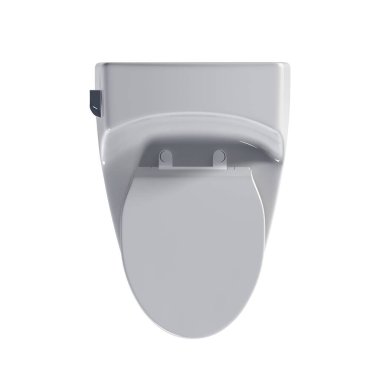 Beyaz arka planda klozet