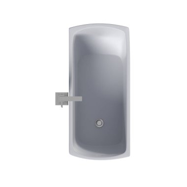 Küvet beyaz arkaplanda izole