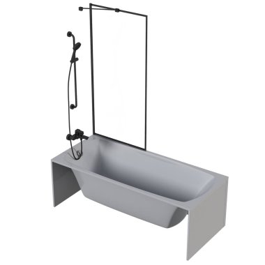 Küvet beyaz arkaplanda izole