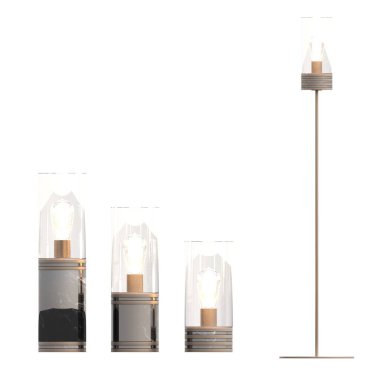 modern lambalar beyaz arkaplanda izole edildi