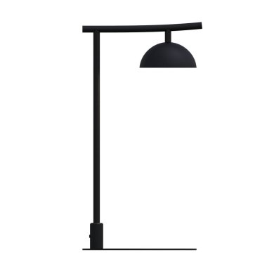 Modern lambanın 3 boyutlu görüntüsü beyaz arkaplanda izole edildi