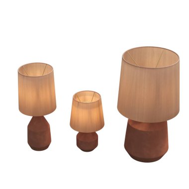 modern lambalar beyaz arkaplanda izole edildi