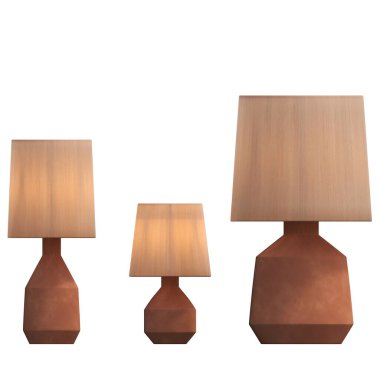 modern lambalar beyaz arkaplanda izole edildi