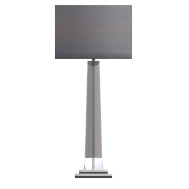 Modern lambanın 3 boyutlu görüntüsü beyaz arkaplanda izole edildi