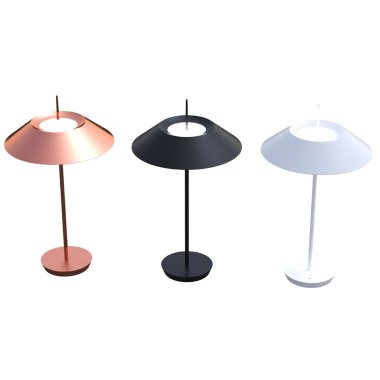 modern lambalar beyaz arkaplanda izole edildi