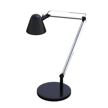 Modern lambanın 3 boyutlu görüntüsü beyaz arkaplanda izole edildi