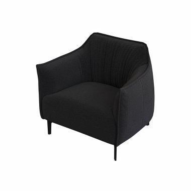 Beyaz arka planda izole edilmiş koltuk, iç mobilyalar, 3 boyutlu illüstrasyon