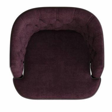 Beyaz arka planda izole edilmiş koltuk, iç mobilyalar, 3 boyutlu illüstrasyon