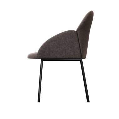 Beyaz arka planda izole edilmiş koltuk, iç mobilyalar, 3 boyutlu illüstrasyon