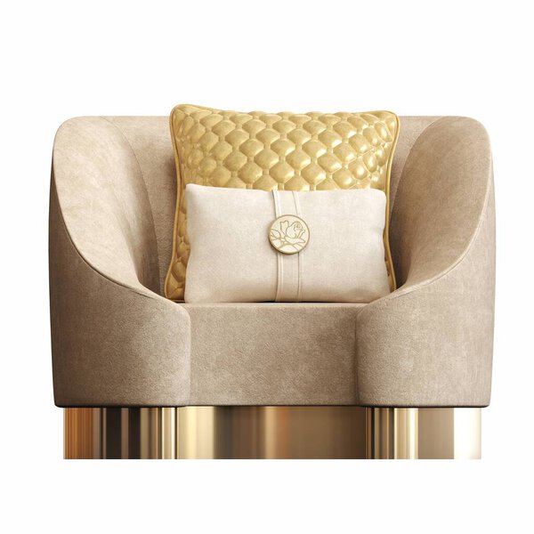Armchair Isolated White Background Interior Furniture Illustration Stock Image