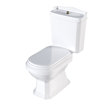 Lavabo tavası beyaz arka plan, bidet, 3D illüstrasyon ve CG canlandırma izole