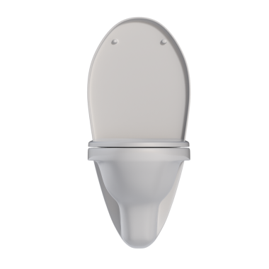 Lavatory pan isolated on a white background, bidet, 3D illustration, and CG render