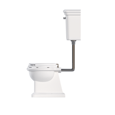 Lavabo tavası beyaz arka plan, bidet, 3D illüstrasyon ve CG canlandırma izole