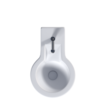 Lavatory pan isolated on a white background, bidet, 3D illustration, and CG render