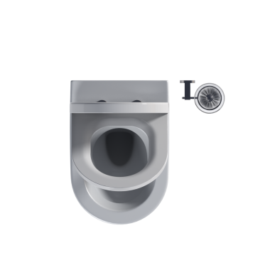 Lavabo tavası beyaz arka plan, bidet, 3D illüstrasyon ve CG canlandırma izole