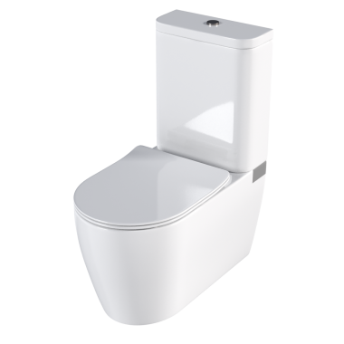 Lavabo tavası beyaz arka plan, bidet, 3D illüstrasyon ve CG canlandırma izole
