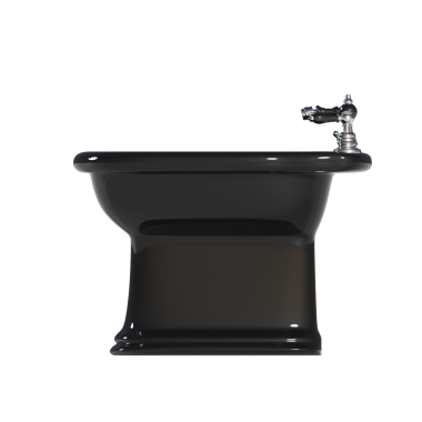 Lavabo tavası beyaz arka plan, bidet, 3D illüstrasyon ve CG canlandırma izole