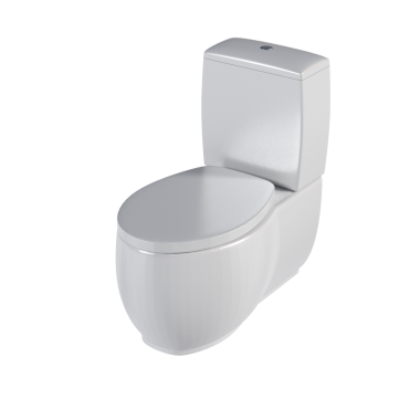 Lavabo tavası beyaz arka plan, bidet, 3D illüstrasyon ve CG canlandırma izole