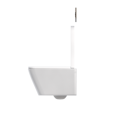 Lavabo tavası beyaz arka plan, bidet, 3D illüstrasyon ve CG canlandırma izole